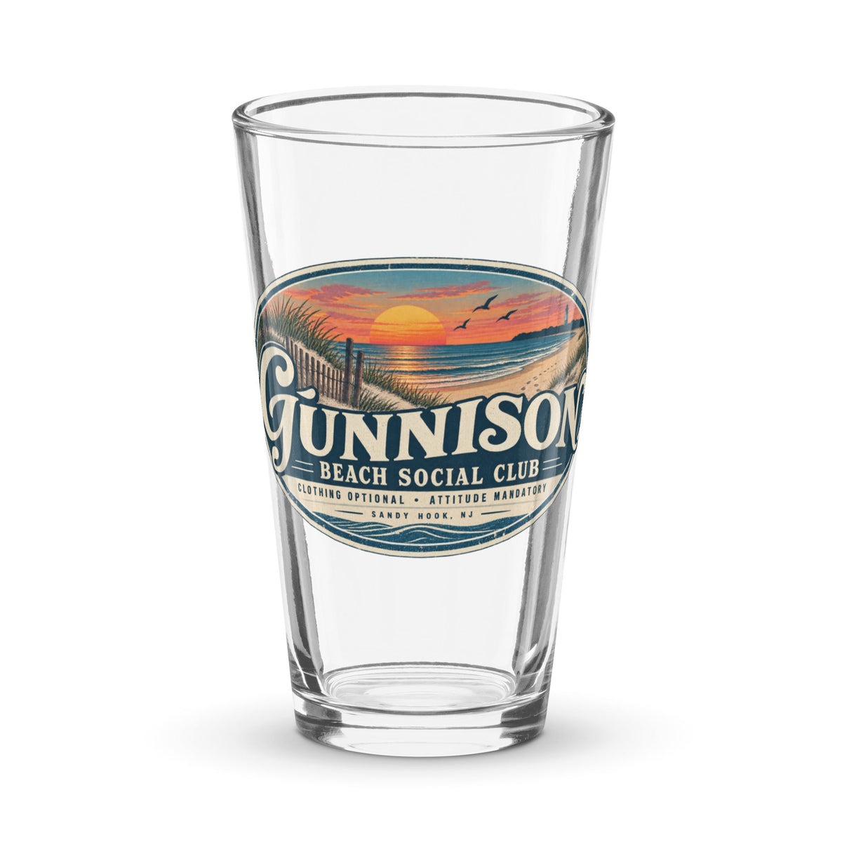 Gunnison Pint Glasses - 4 Different Designs - Buy 4 and Save