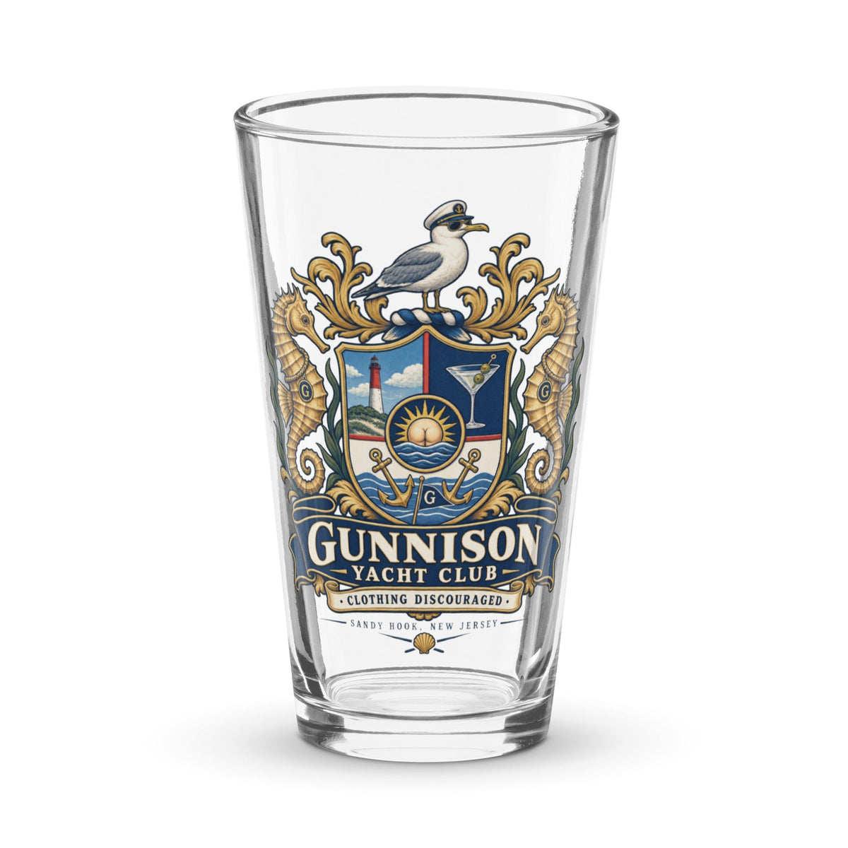 Gunnison Pint Glasses - 4 Different Designs - Buy 4 and Save